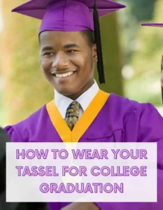 image of graduate wondering how to wear graduation tassel